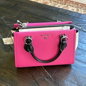 Michael Kors Pink and Black Mini Bag